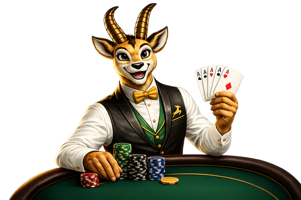 Bokkie playing poker