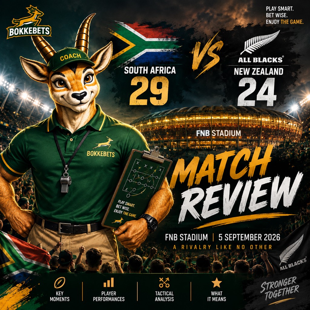 Springboks vs All Blacks Match Review: South Africa Hold On for Epic 29–24 Win at FNB Stadium