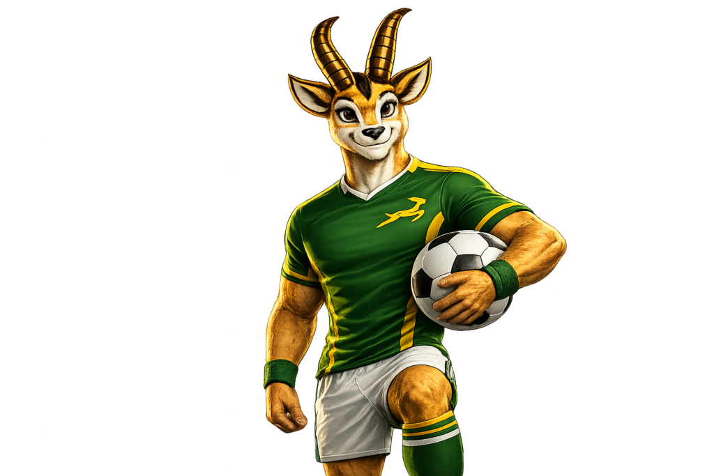Bokkie kitted out for soccer