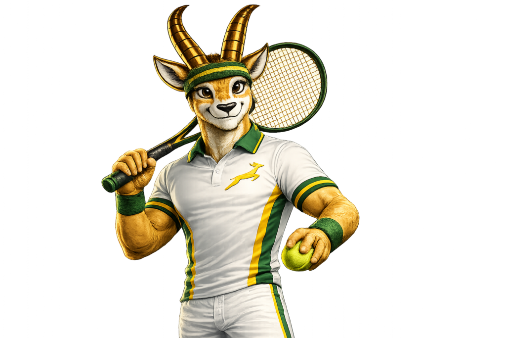 Bokkie kitted out for tennis