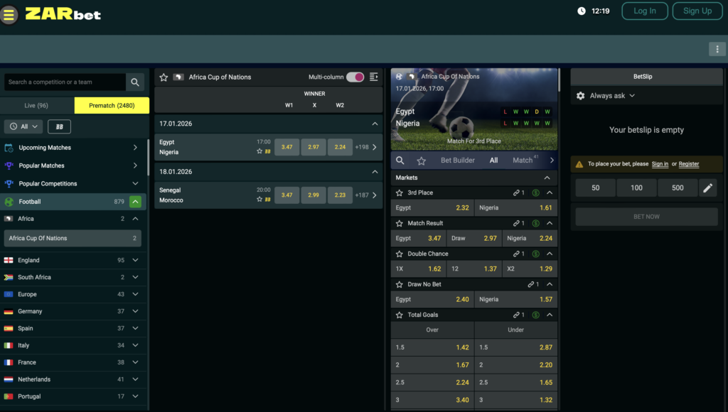 Zarbet Sports predictions